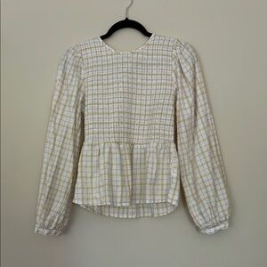Universal Thread Cream Puff Sleeve Blouse